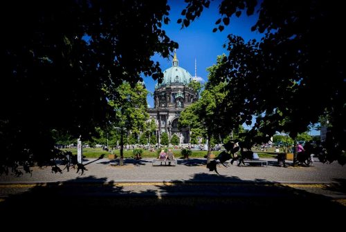 Berlin, June 2015. View of Berliner dom. Berlin is the capital of Germany, and one of the 16 states of Germany. With a population of 3.5 million people, Berlin is Germany's largest city. It is the second most populous city  and the seventh most populous urban area in the European Union