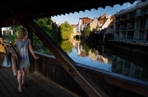 Nuremberg, Germany, June 2015.Nuremberg, a city in Bavaria, is distinguished by its medieval architecture, including the fortifications and stone towers of its Altstadt (Old Town).