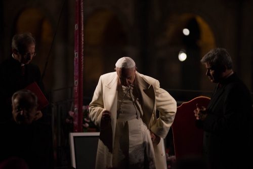29.3.2013, Roma, Italia, Cittá del Vaticano.Papa Francesco celebra la Via Crucis.
