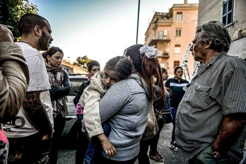 Rome, Italy. September 2013. About a thousand people belonging to the movements of homelessness
 